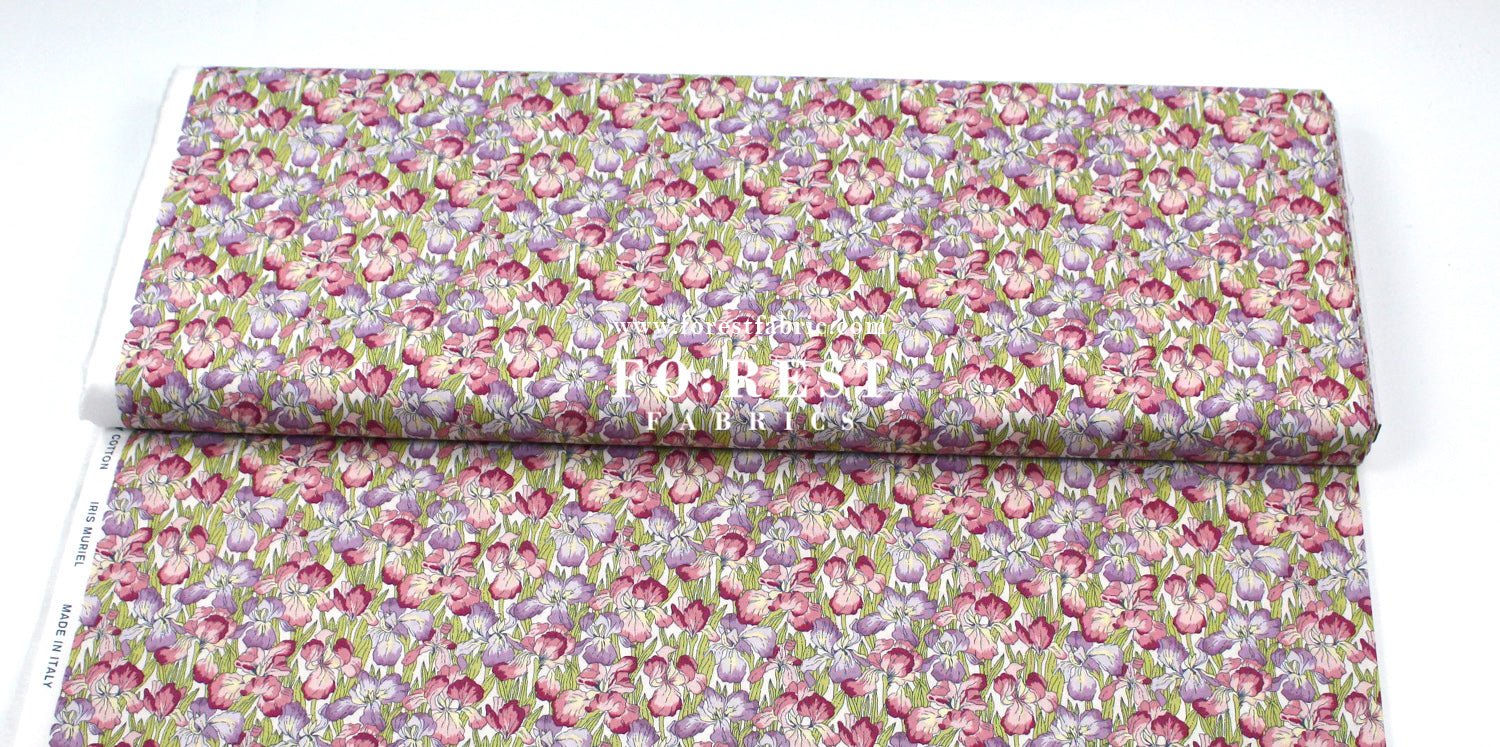 Quilting Liberty - Iris Muriel A - FO:REST Fabric 布恩堂Liberty fabrictana lawnjapanese fabricykk zipper
