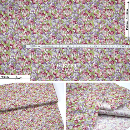 Quilting Liberty - Iris Muriel A - FO:REST Fabric 布恩堂Liberty fabrictana lawnjapanese fabricykk zipper