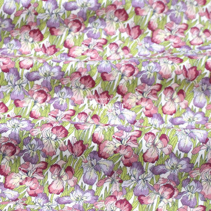 Quilting Liberty - Iris Muriel A - FO:REST Fabric 布恩堂Liberty fabrictana lawnjapanese fabricykk zipper
