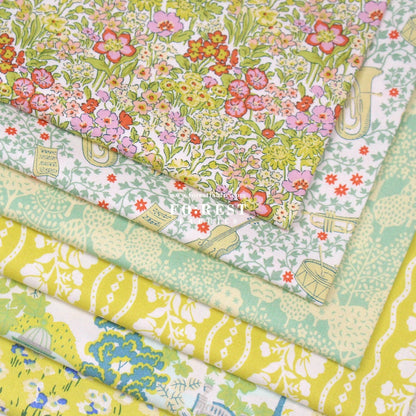 Quilting Liberty - Jasmine Path fabric B - FO:REST Fabric 布恩堂Liberty fabrictana lawnjapanese fabricykk zipper