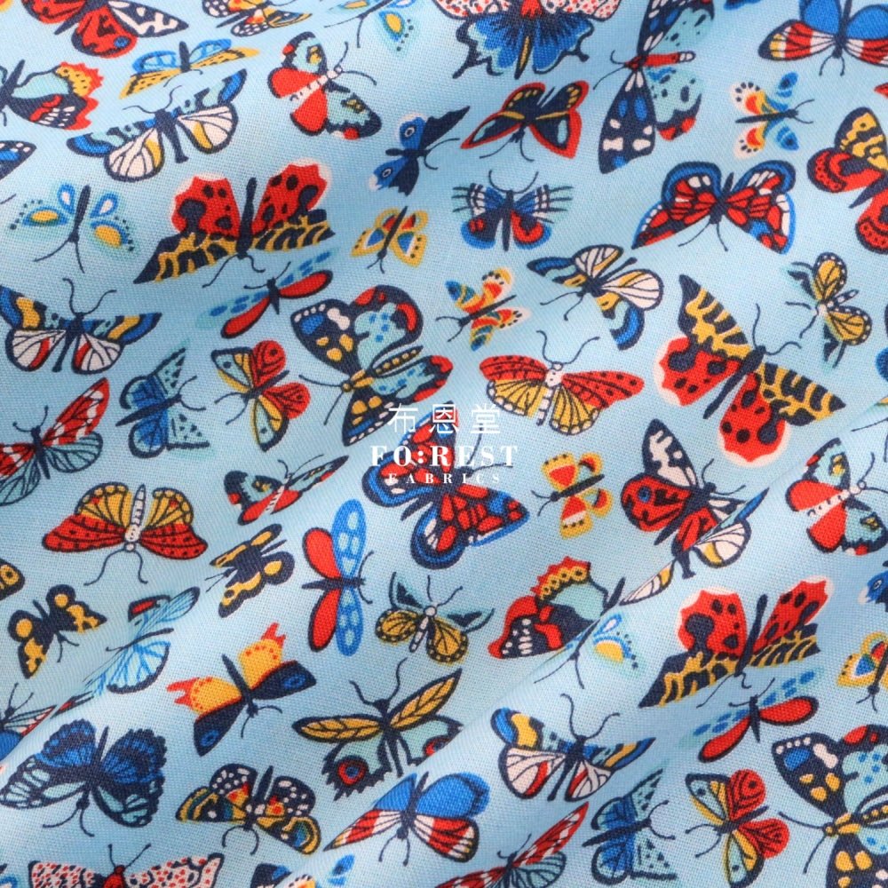 Quilting Liberty - Kaleidoscope sky A - FO:REST Fabric 布恩堂Liberty fabrictana lawnjapanese fabricykk zipper