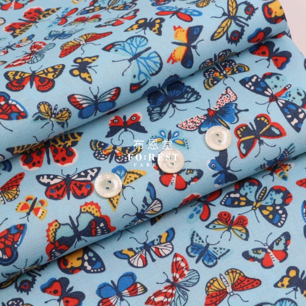 Quilting Liberty - Kaleidoscope sky A - FO:REST Fabric 布恩堂Liberty fabrictana lawnjapanese fabricykk zipper