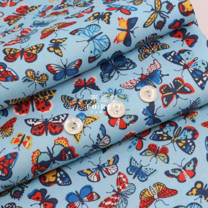 Quilting Liberty - Kaleidoscope sky A - FO:REST Fabric 布恩堂Liberty fabrictana lawnjapanese fabricykk zipper