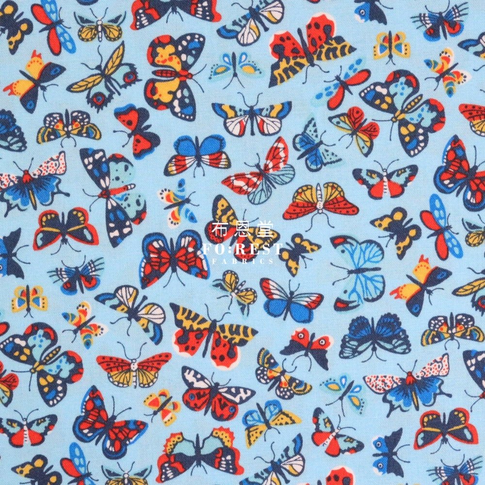 Quilting Liberty - Kaleidoscope sky A - FO:REST Fabric 布恩堂Liberty fabrictana lawnjapanese fabricykk zipper