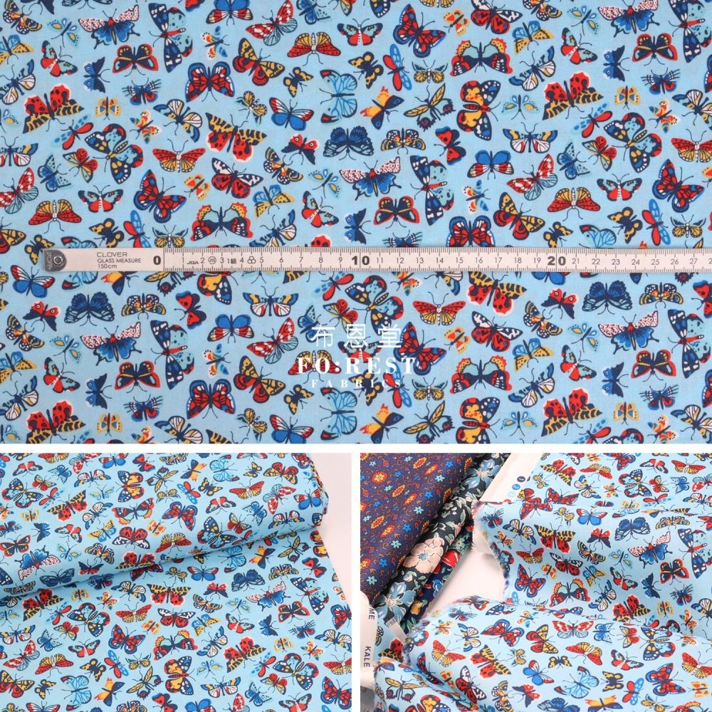 Quilting Liberty - Kaleidoscope sky A - FO:REST Fabric 布恩堂Liberty fabrictana lawnjapanese fabricykk zipper