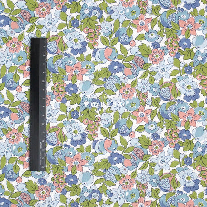 Quilting Liberty - Liberty Tree of Life Blue 1 fabric - FO:REST Fabric 布恩堂Liberty fabrictana lawnjapanese fabricykk zipper