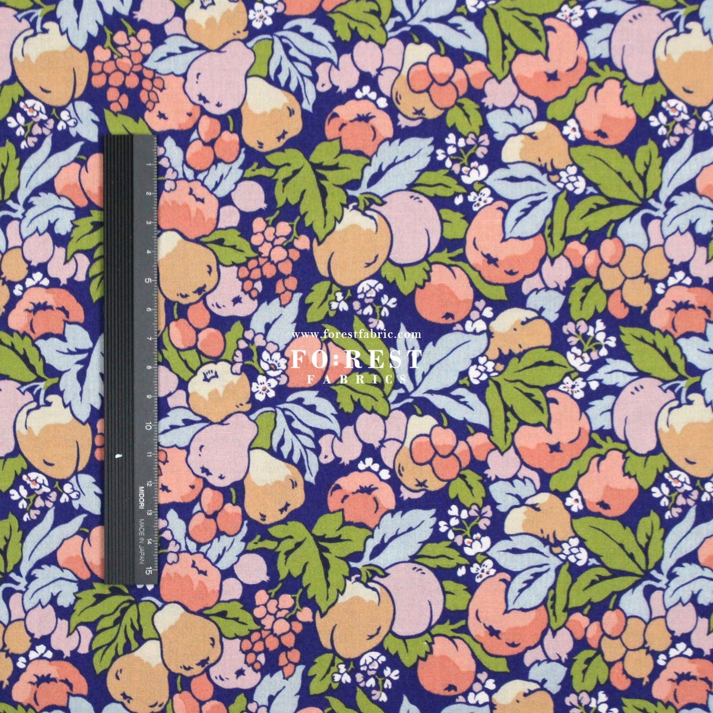 Quilting Liberty - Liberty Tree of Life Blue 2 fabric - FO:REST Fabric 布恩堂Liberty fabrictana lawnjapanese fabricykk zipper