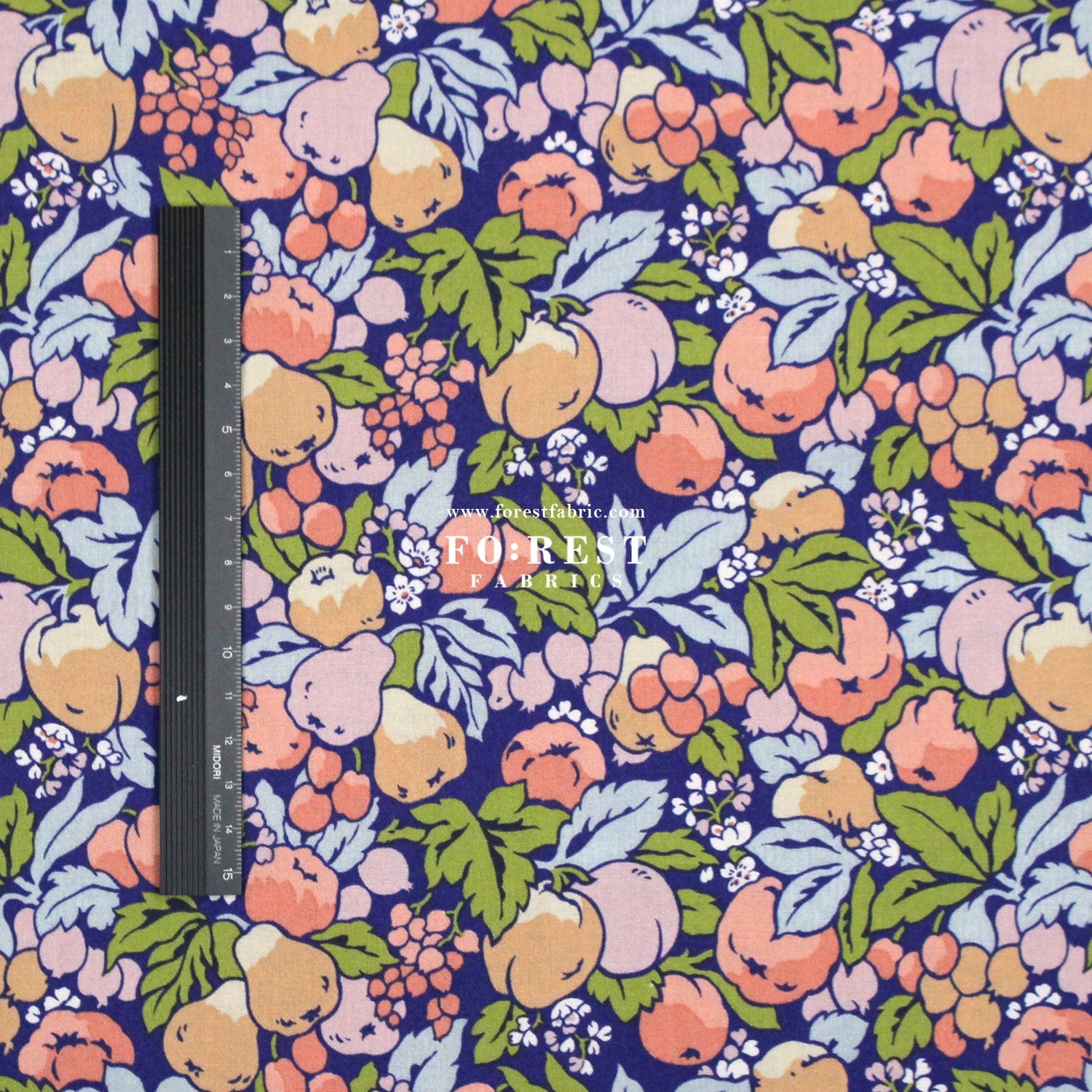 Quilting Liberty - Liberty Tree of Life Blue 2 fabric - FO:REST Fabric 布恩堂Liberty fabrictana lawnjapanese fabricykk zipper