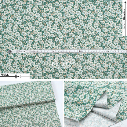 Quilting Liberty - Liberty Tree of Life Green 1 fabric - FO:REST Fabric 布恩堂Liberty fabrictana lawnjapanese fabricykk zipper