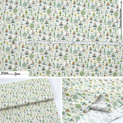 Quilting Liberty - Liberty Tree of Life Green 1 fabric - FO:REST Fabric 布恩堂Liberty fabrictana lawnjapanese fabricykk zipper