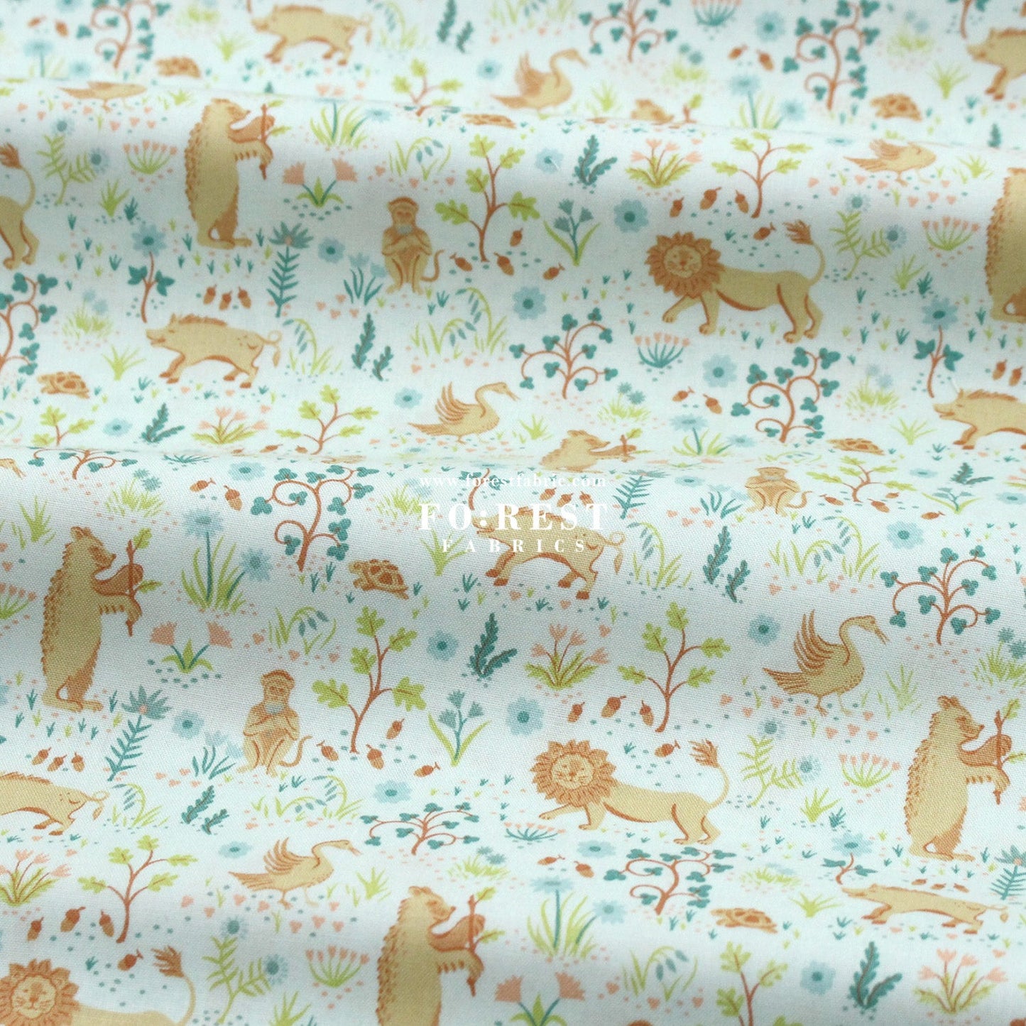 Quilting Liberty - Liberty Tree of Life Green 1 fabric - FO:REST Fabric 布恩堂Liberty fabrictana lawnjapanese fabricykk zipper