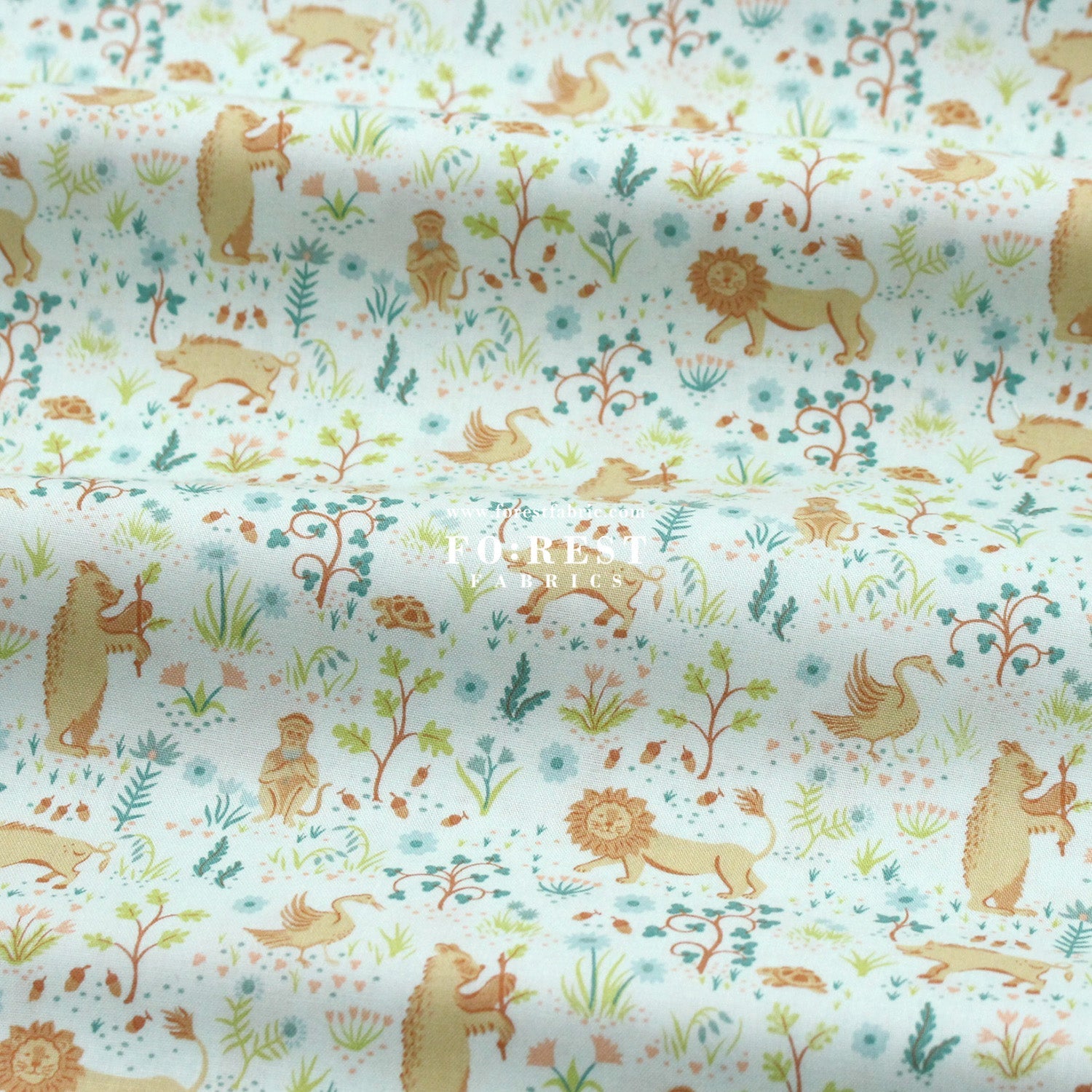 Quilting Liberty - Liberty Tree of Life Green 1 fabric - FO:REST Fabric 布恩堂Liberty fabrictana lawnjapanese fabricykk zipper