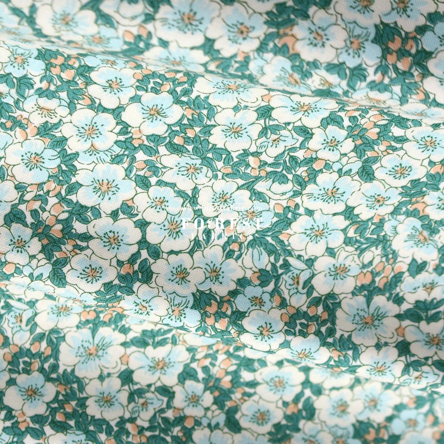 Quilting Liberty - Liberty Tree of Life Green 1 fabric - FO:REST Fabric 布恩堂Liberty fabrictana lawnjapanese fabricykk zipper