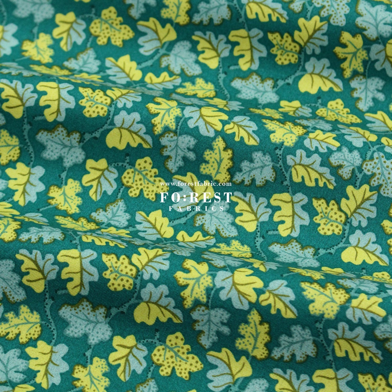 Quilting Liberty - Liberty Tree of Life Green 2 fabric - FO:REST Fabric 布恩堂Liberty fabrictana lawnjapanese fabricykk zipper