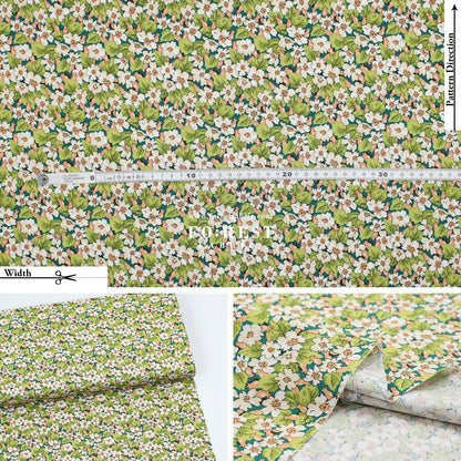 Quilting Liberty - Liberty Tree of Life Green 2 fabric - FO:REST Fabric 布恩堂Liberty fabrictana lawnjapanese fabricykk zipper