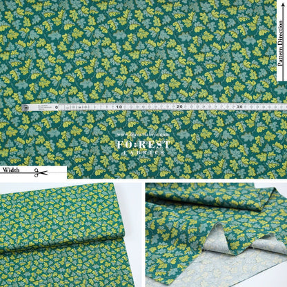 Quilting Liberty - Liberty Tree of Life Green 2 fabric - FO:REST Fabric 布恩堂Liberty fabrictana lawnjapanese fabricykk zipper