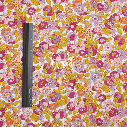 Quilting Liberty - Liberty Tree of Life Orange 1 fabric - FO:REST Fabric 布恩堂Liberty fabrictana lawnjapanese fabricykk zipper