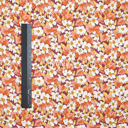Quilting Liberty - Liberty Tree of Life Orange 1 fabric - FO:REST Fabric 布恩堂Liberty fabrictana lawnjapanese fabricykk zipper