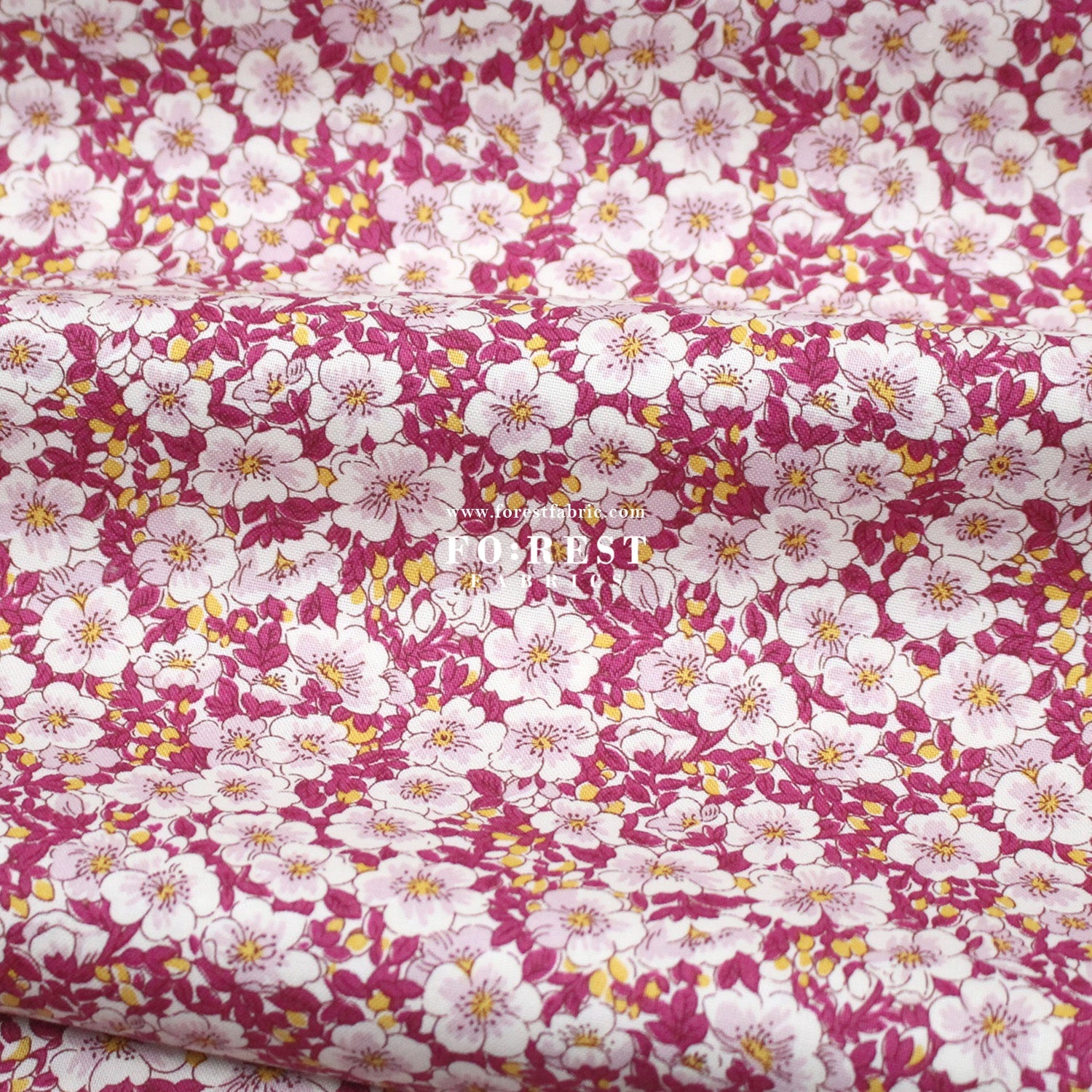 Quilting Liberty - Liberty Tree of Life Orange 1 fabric - FO:REST Fabric 布恩堂Liberty fabrictana lawnjapanese fabricykk zipper