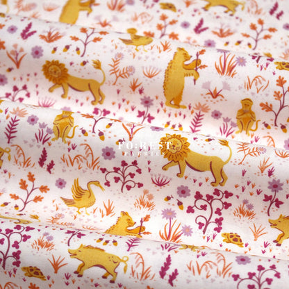 Quilting Liberty - Liberty Tree of Life Orange 2 fabric - FO:REST Fabric 布恩堂Liberty fabrictana lawnjapanese fabricykk zipper
