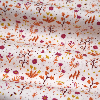 Quilting Liberty - Liberty Tree of Life Orange 2 fabric - FO:REST Fabric 布恩堂Liberty fabrictana lawnjapanese fabricykk zipper