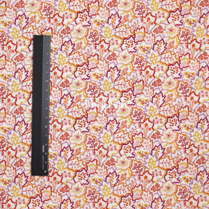Quilting Liberty - Liberty Tree of Life Orange 2 fabric - FO:REST Fabric 布恩堂Liberty fabrictana lawnjapanese fabricykk zipper