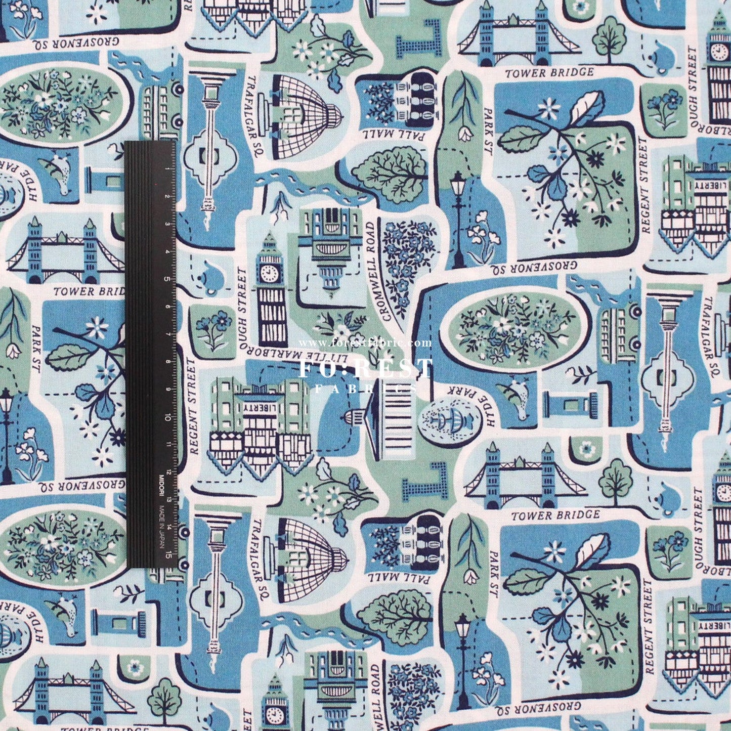 Quilting Liberty - London Bouquet 1 fabric - FO:REST Fabric 布恩堂Liberty fabrictana lawnjapanese fabricykk zipper
