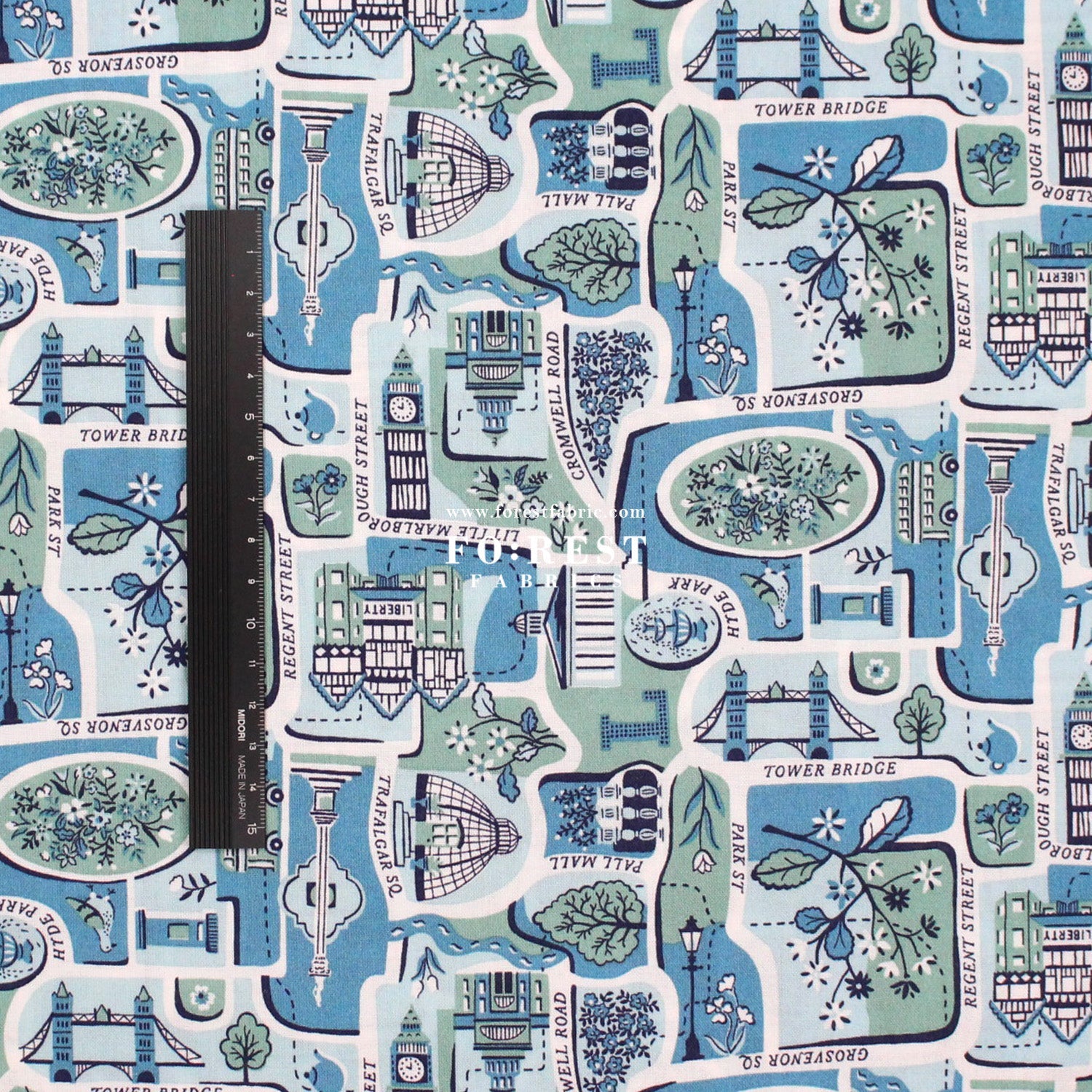 Quilting Liberty - London Bouquet 1 fabric - FO:REST Fabric 布恩堂Liberty fabrictana lawnjapanese fabricykk zipper