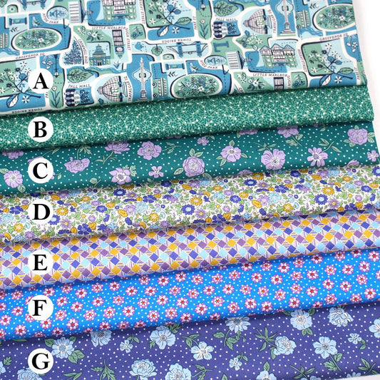 Quilting Liberty - London Bouquet 1 fabric - FO:REST Fabric 布恩堂Liberty fabrictana lawnjapanese fabricykk zipper