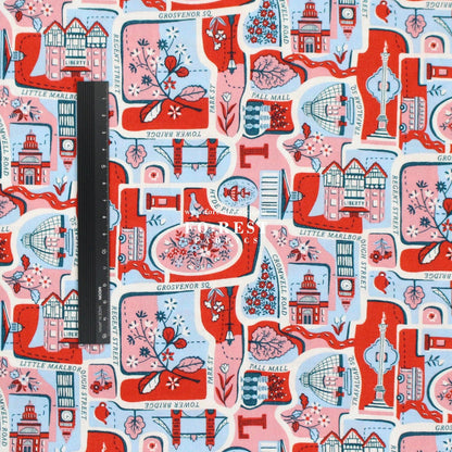 Quilting Liberty - London Bouquet 2 fabric - FO:REST Fabric 布恩堂Liberty fabrictana lawnjapanese fabricykk zipper