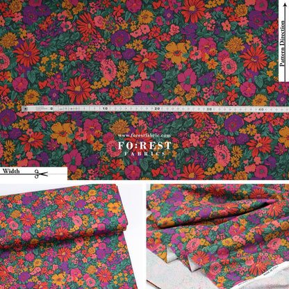 Quilting Liberty - Malvern Field 275cm Wide Width fabric - FO:REST Fabric 布恩堂Liberty fabrictana lawnjapanese fabricykk zipper