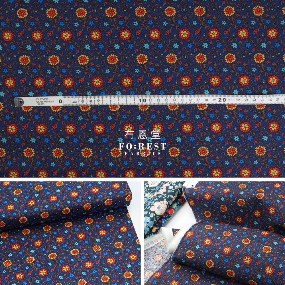 Quilting Liberty - Manor Park A - FO:REST Fabric 布恩堂Liberty fabrictana lawnjapanese fabricykk zipper