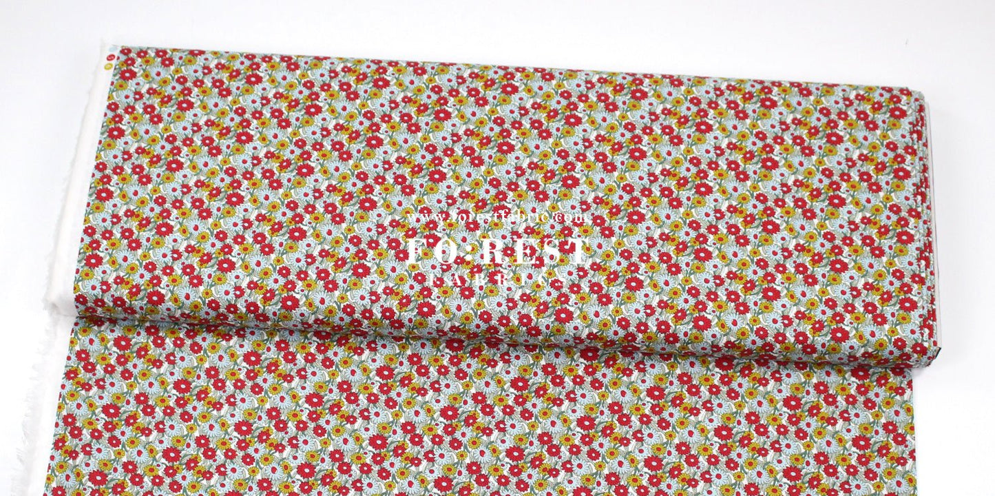 Quilting Liberty - Marguerite Meadow C - FO:REST Fabric 布恩堂Liberty fabrictana lawnjapanese fabricykk zipper