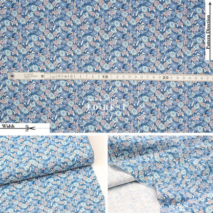 Quilting Liberty - Marguerite Meadow fabric D - FO:REST Fabric 布恩堂Liberty fabrictana lawnjapanese fabricykk zipper