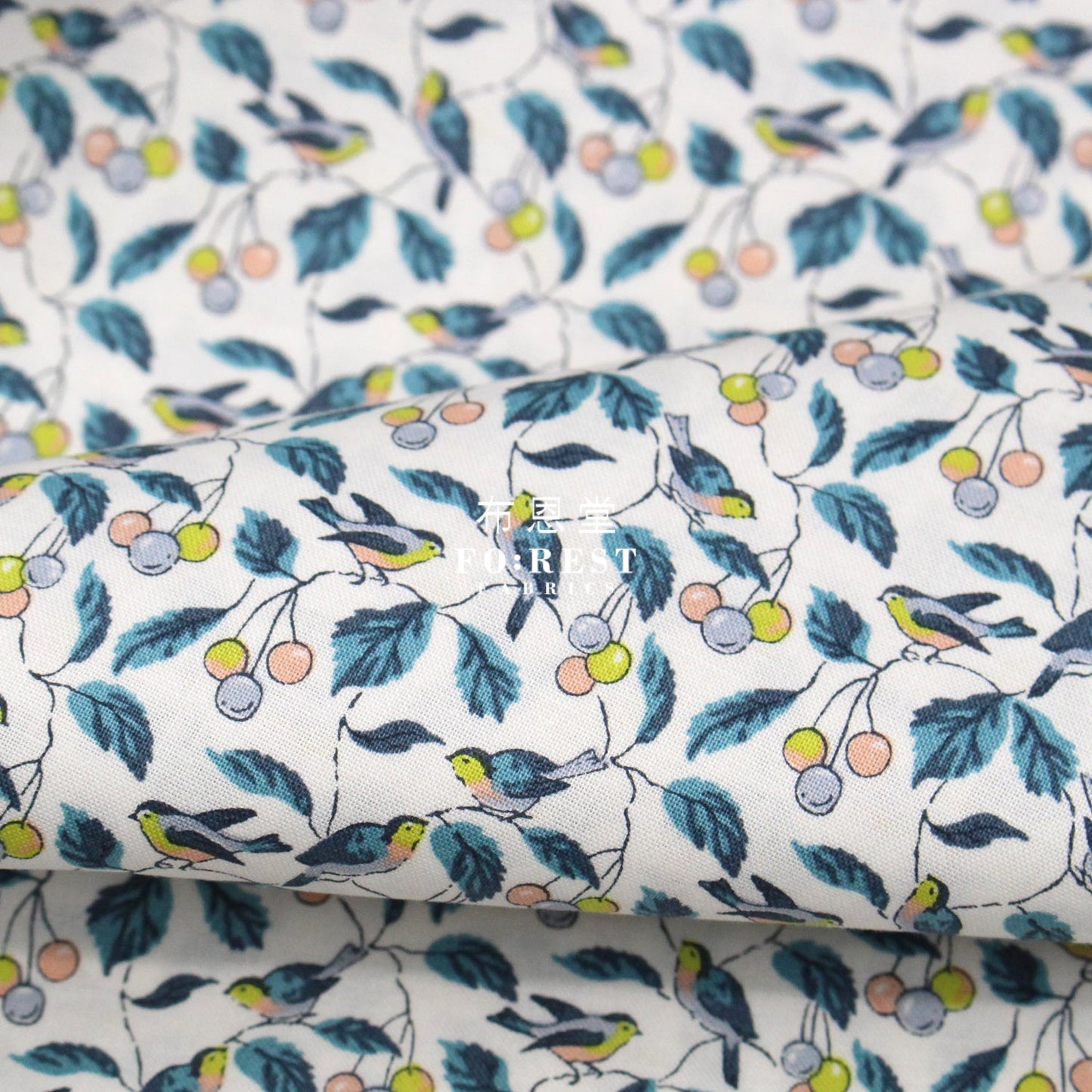 Quilting Liberty - Morning Birdsong A - FO:REST Fabric 布恩堂Liberty fabrictana lawnjapanese fabricykk zipper