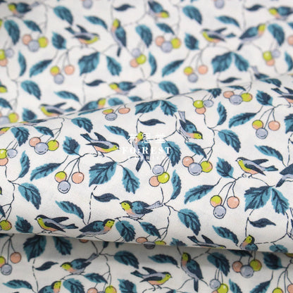 Quilting Liberty - Morning Birdsong A - FO:REST Fabric 布恩堂Liberty fabrictana lawnjapanese fabricykk zipper