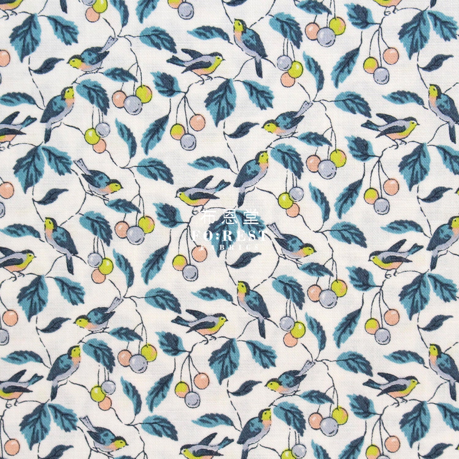Quilting Liberty - Morning Birdsong A - FO:REST Fabric 布恩堂Liberty fabrictana lawnjapanese fabricykk zipper