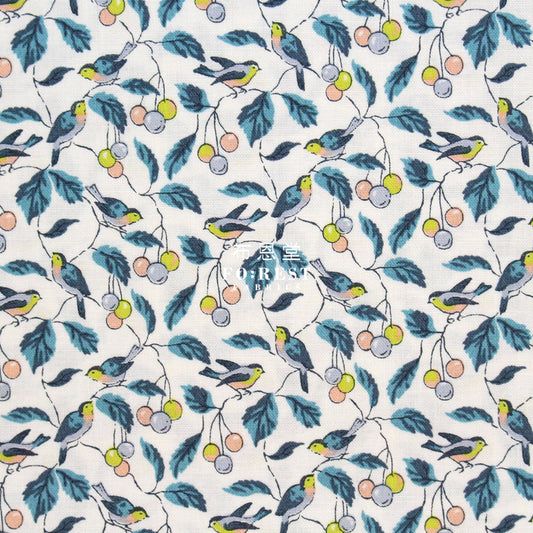 Quilting Liberty - Morning Birdsong A - FO:REST Fabric 布恩堂Liberty fabrictana lawnjapanese fabricykk zipper