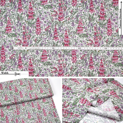 Quilting Liberty - Mull Foxgloves A - FO:REST Fabric 布恩堂Liberty fabrictana lawnjapanese fabricykk zipper