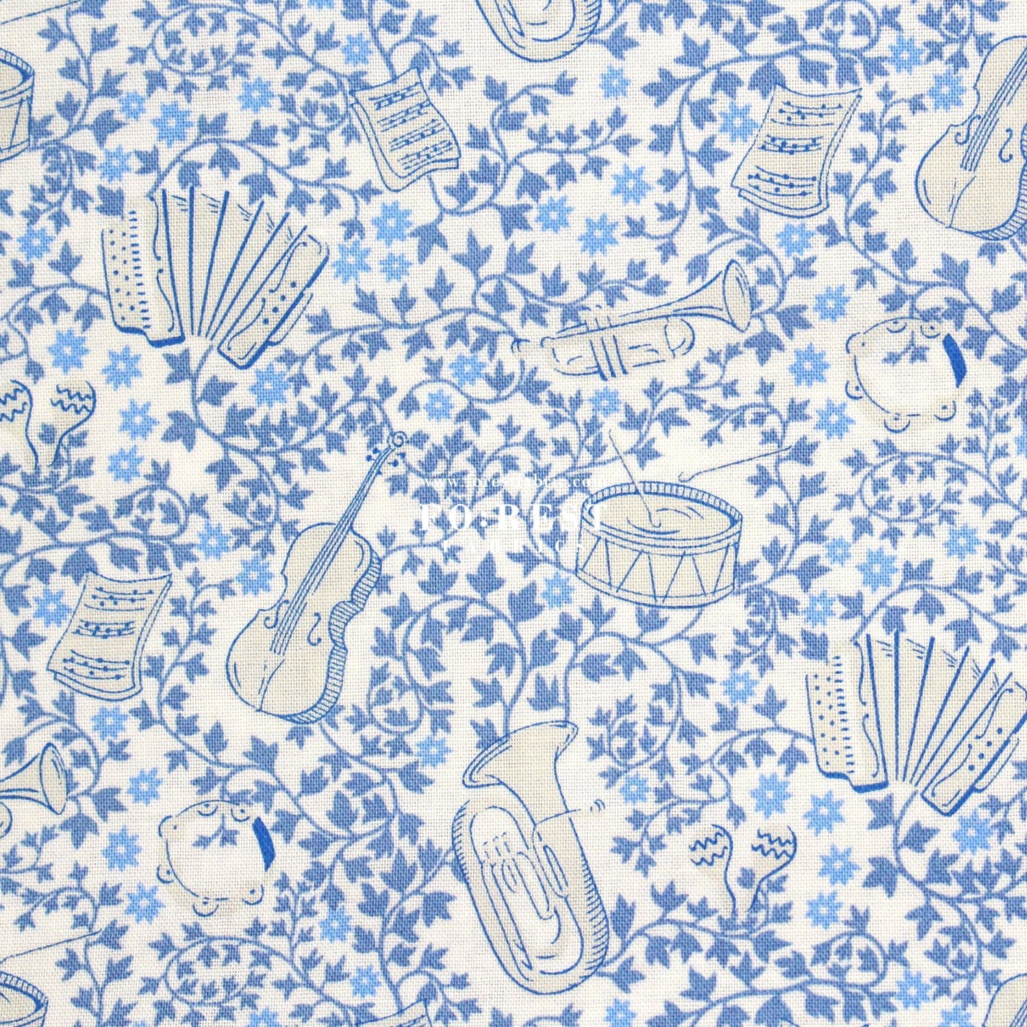 Quilting Liberty - Musical Meadow fabric A - FO:REST Fabric 布恩堂Liberty fabrictana lawnjapanese fabricykk zipper