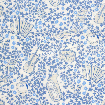 Quilting Liberty - Musical Meadow fabric A - FO:REST Fabric 布恩堂Liberty fabrictana lawnjapanese fabricykk zipper