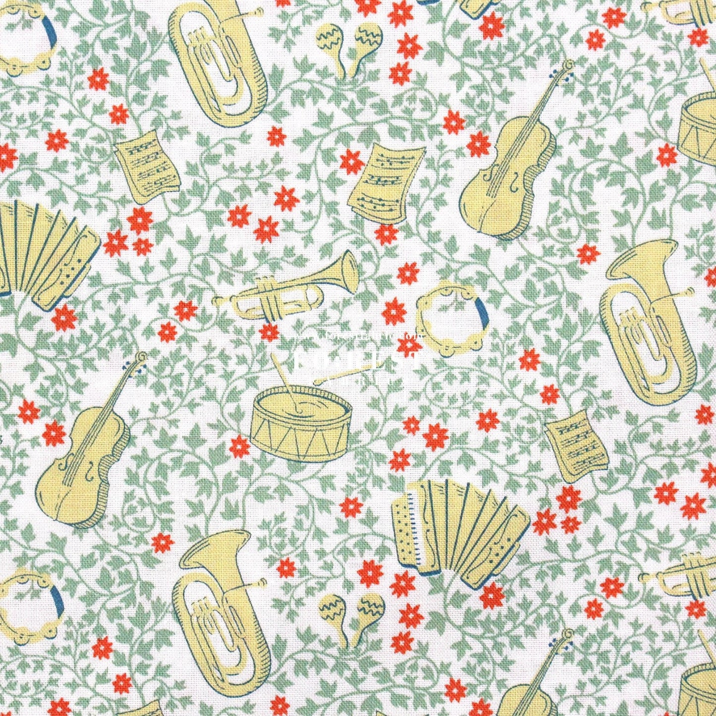 Quilting Liberty - Musical Meadow fabric B - FO:REST Fabric 布恩堂Liberty fabrictana lawnjapanese fabricykk zipper