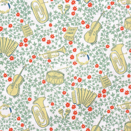 Quilting Liberty - Musical Meadow fabric B - FO:REST Fabric 布恩堂Liberty fabrictana lawnjapanese fabricykk zipper