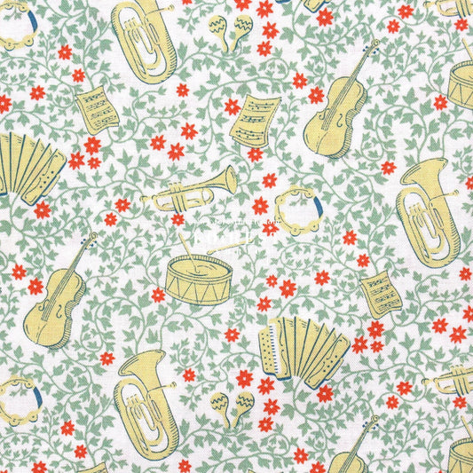 Quilting Liberty - Musical Meadow fabric B - FO:REST Fabric 布恩堂Liberty fabrictana lawnjapanese fabricykk zipper