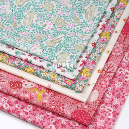 Quilting Liberty - Musical Meadow fabric C - FO:REST Fabric 布恩堂Liberty fabrictana lawnjapanese fabricykk zipper