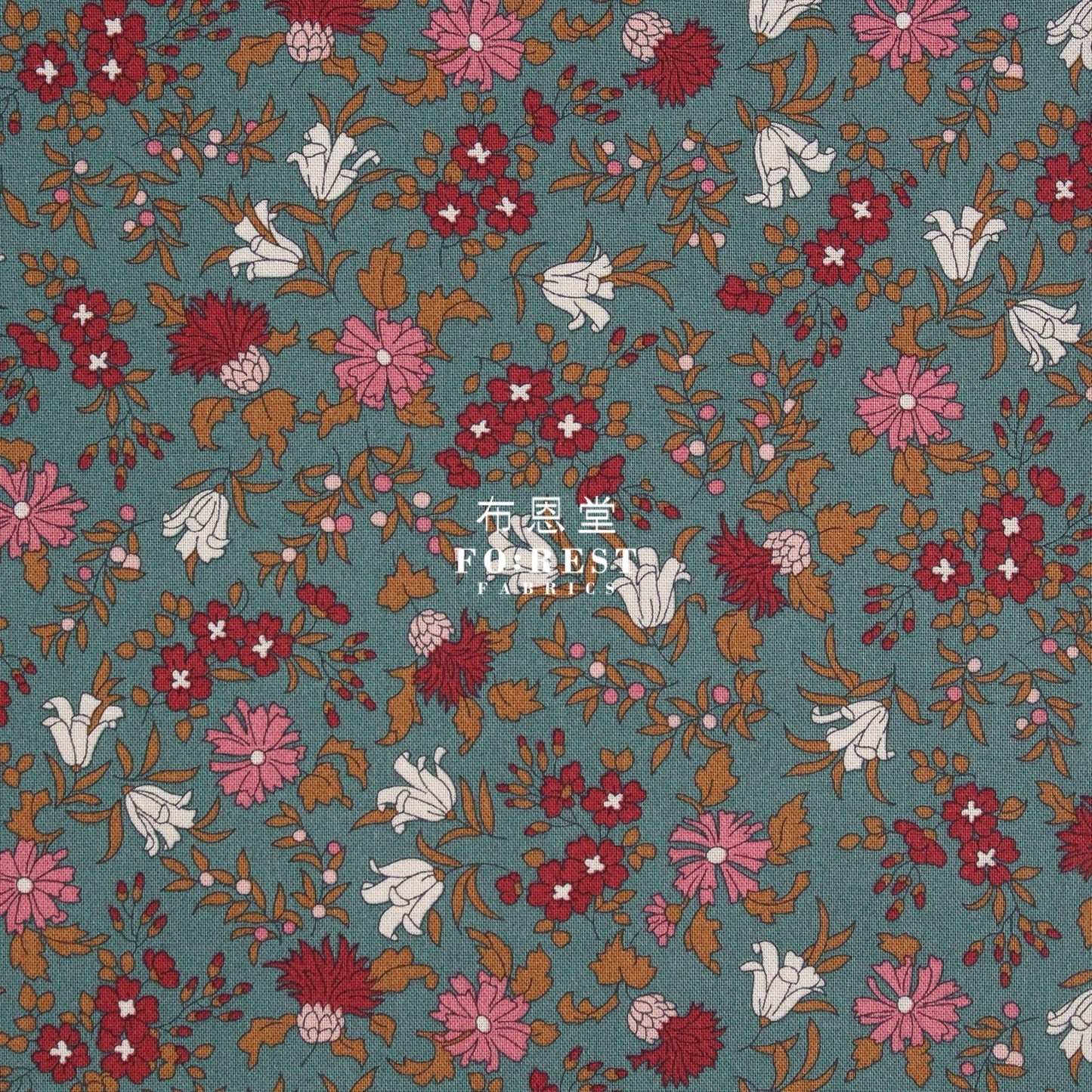 Quilting Liberty - Natures garden C - FO:REST Fabric 布恩堂Liberty fabrictana lawnjapanese fabricykk zipper