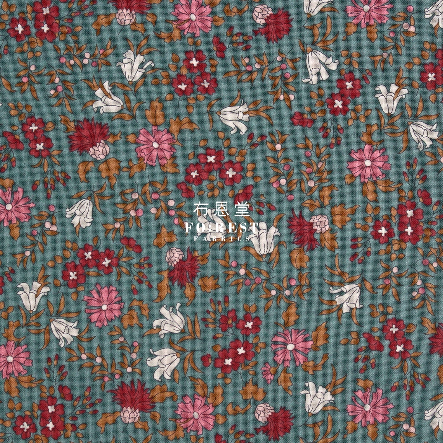 Quilting Liberty - Natures garden C - FO:REST Fabric 布恩堂Liberty fabrictana lawnjapanese fabricykk zipper