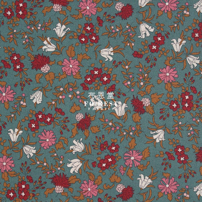 Quilting Liberty - Natures garden C - FO:REST Fabric 布恩堂Liberty fabrictana lawnjapanese fabricykk zipper