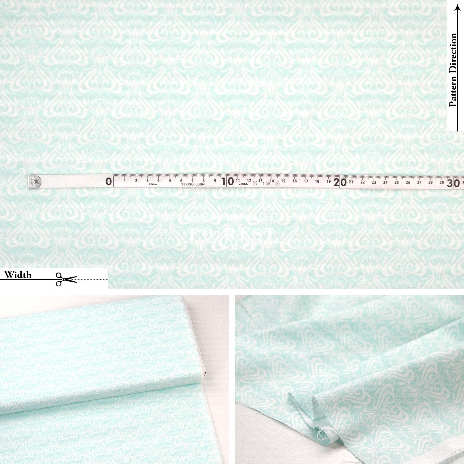 Quilting Liberty - Nouveau Shadow 1 fabric - FO:REST Fabric 布恩堂Liberty fabrictana lawnjapanese fabricykk zipper