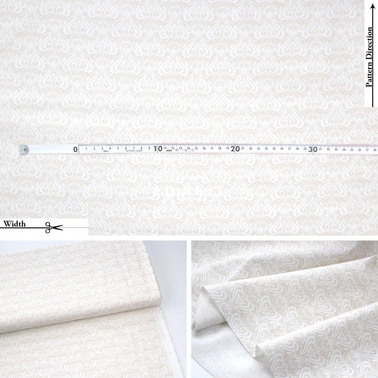 Quilting Liberty - Nouveau Shadow 1 fabric - FO:REST Fabric 布恩堂Liberty fabrictana lawnjapanese fabricykk zipper